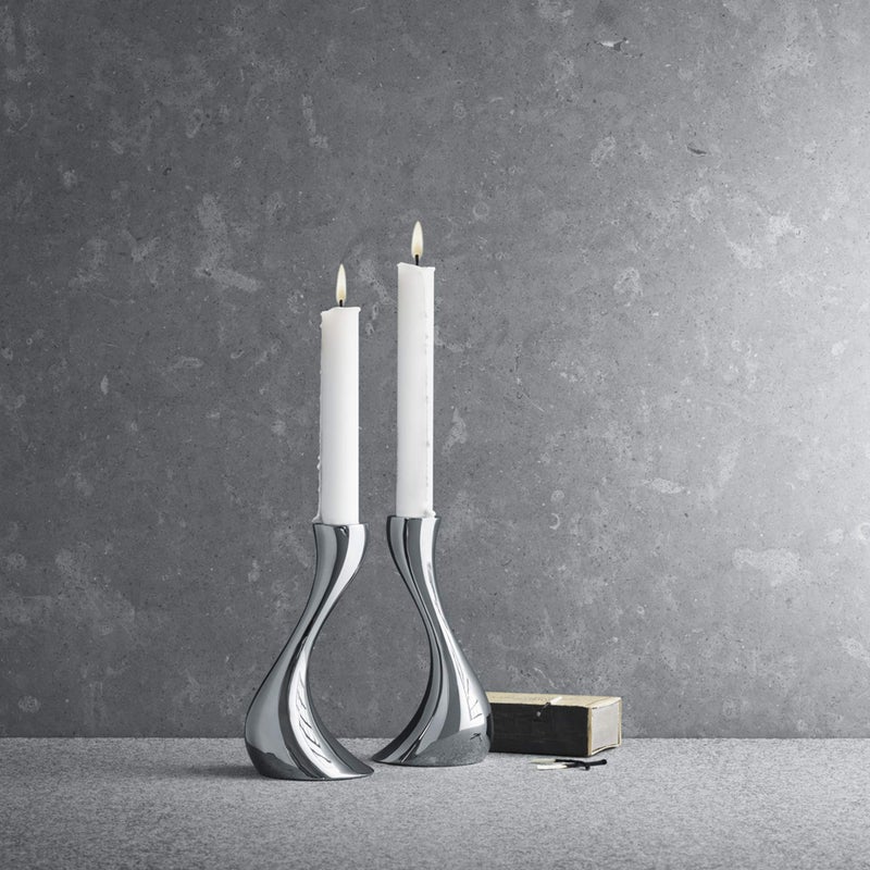 جورج جينسين Georg Jensen Cobra Small Candle Stere من 2  - Image 5
