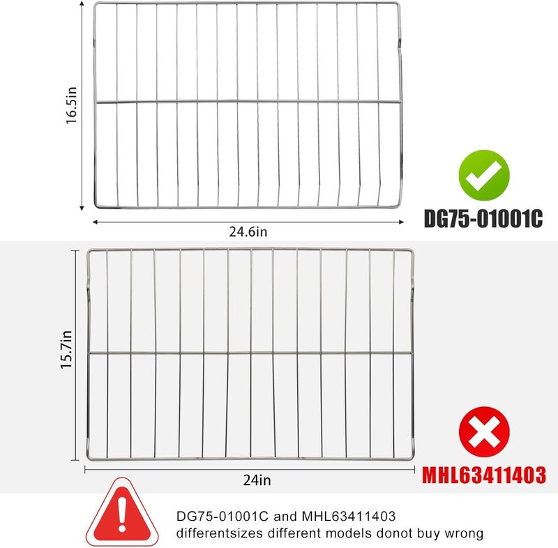 SZHY-LINK DG75-01001C / AP5671425 Range Oven Rack for Ranges Samsung -Replaces DG75-01001A, DG75-01001B - Image 2