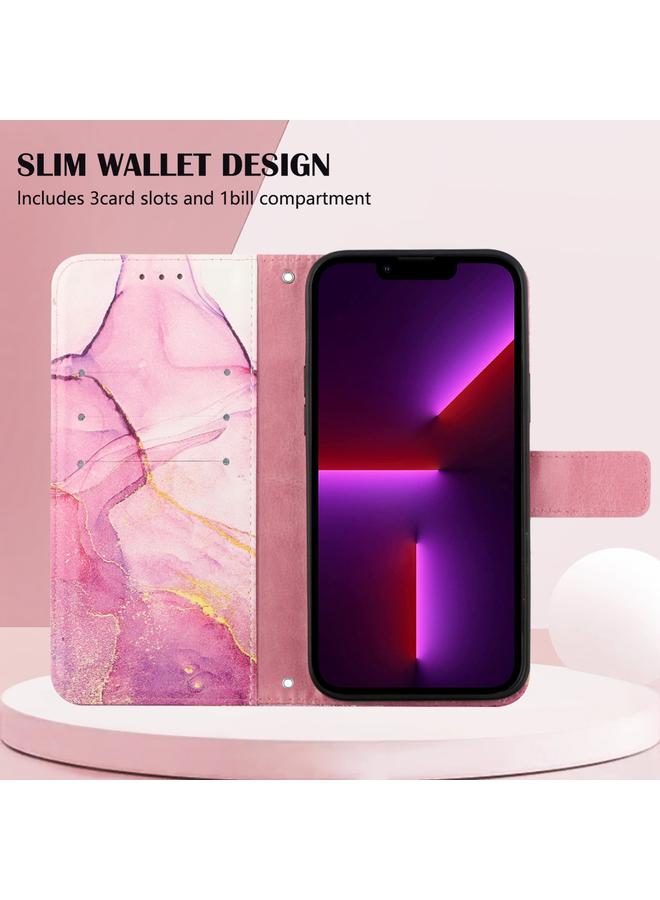 Zaboon Case For iPhone 11 Pro PT003 Marble Pattern Flip Leather Phone Case - Image 4