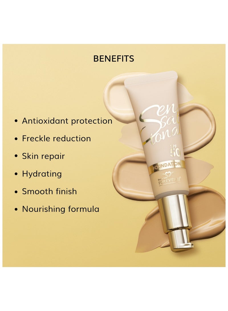 FOREVER52 Sensational Foundation SPF50 Khaki - Image 4