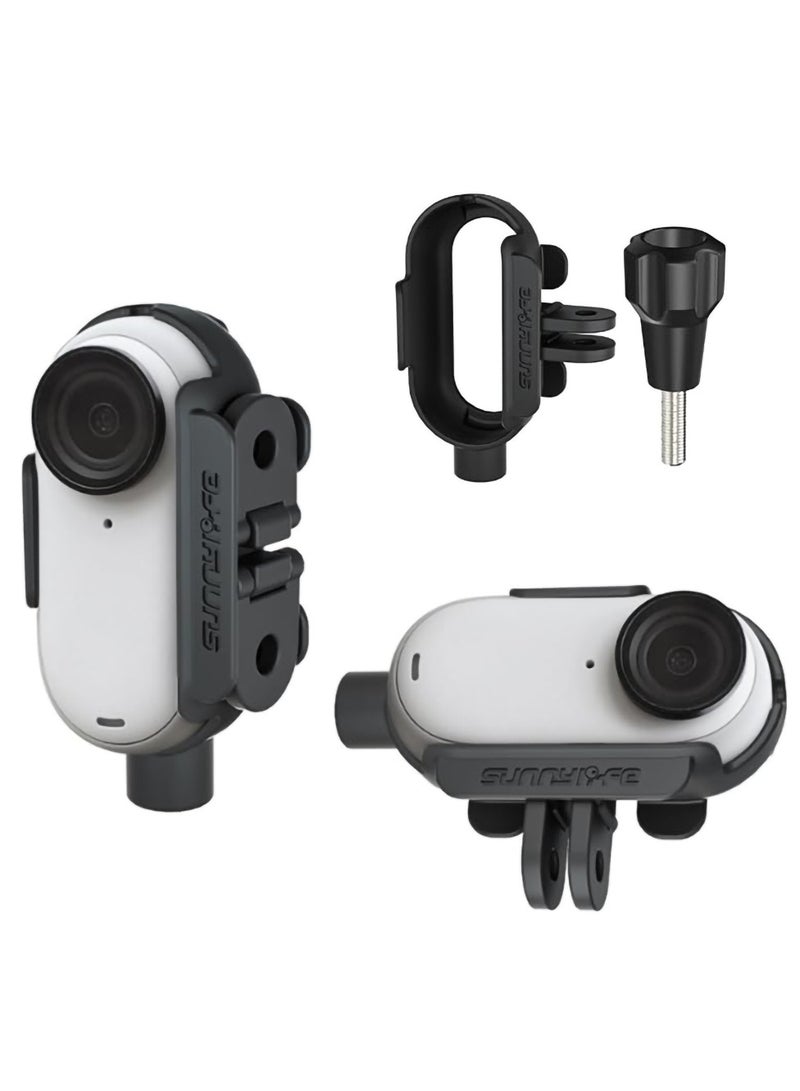 SYOSI Adapter Bracket for Insta360 GO3 : Foldable Camera Protection Frame with 1/4" Thread for Selfie Stick & Tripod Connectivity - Essential GO3 Accessories  - Image 1