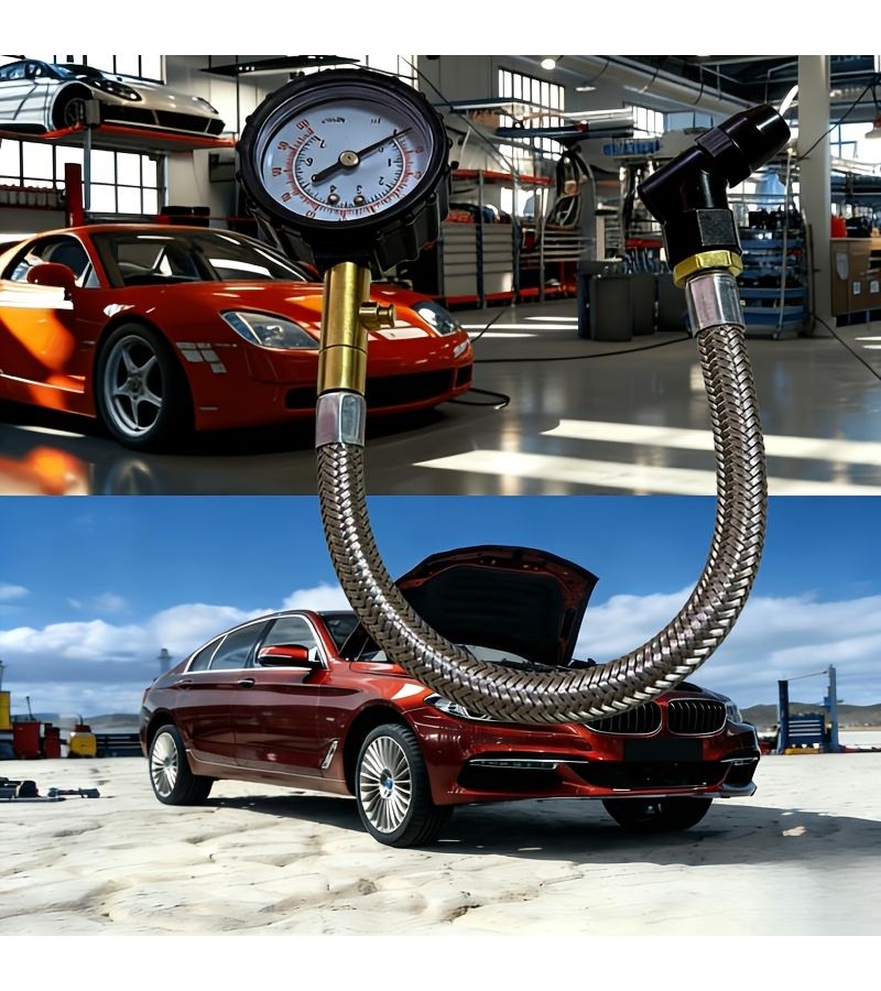 LZ-031 Portable Tire Pressure Gauge Inflator Auto Repair Measurement Tool - Image 1
