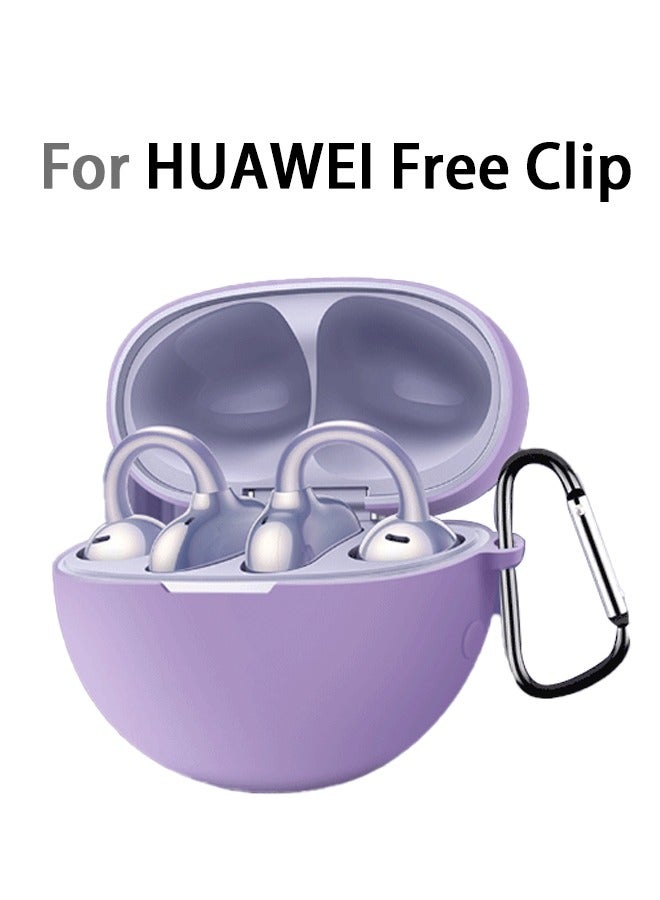 GMORO Suitable for Bluetooth headset HUAWEI Free Clip protective case silicone anti-fall waterproof case - Image 1