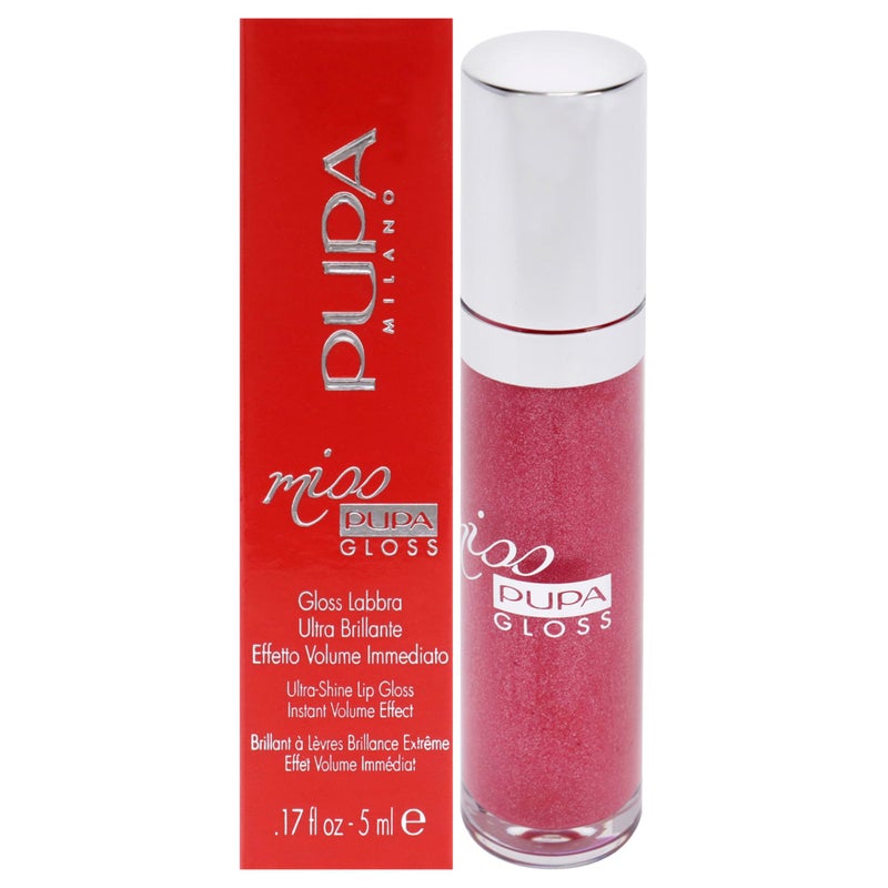 Pupa Milano Pupa Milano Miss Milano Lip Gloss  Shiny Smooth Plump  Soft Innovative Gel Texture  Glides Smoothly On The Lips  For A Moisturizing And Volume Enhancing Effect  304 French Kiss  017 OZ 