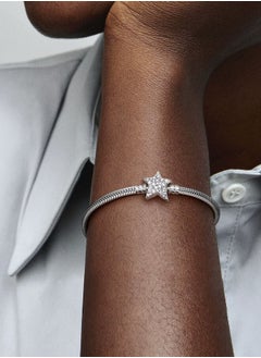 PANDORA Pandora Moments Asymmetric Star Clasp Snake Chain Bracelet  - Image 4