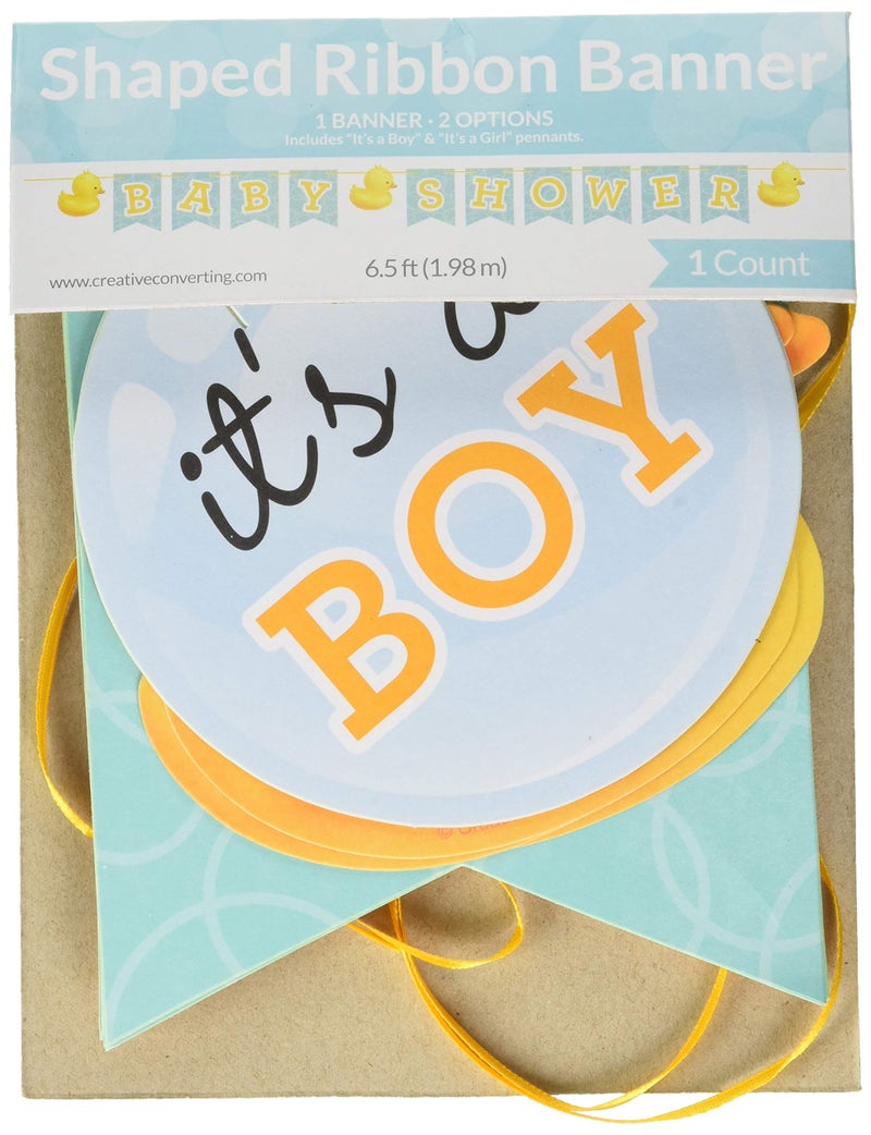 كرييتف كونفيرتينج 6pk20CRMC طفل الاستحمام رسالة راية ورقة متعددة الألوان - Image 1