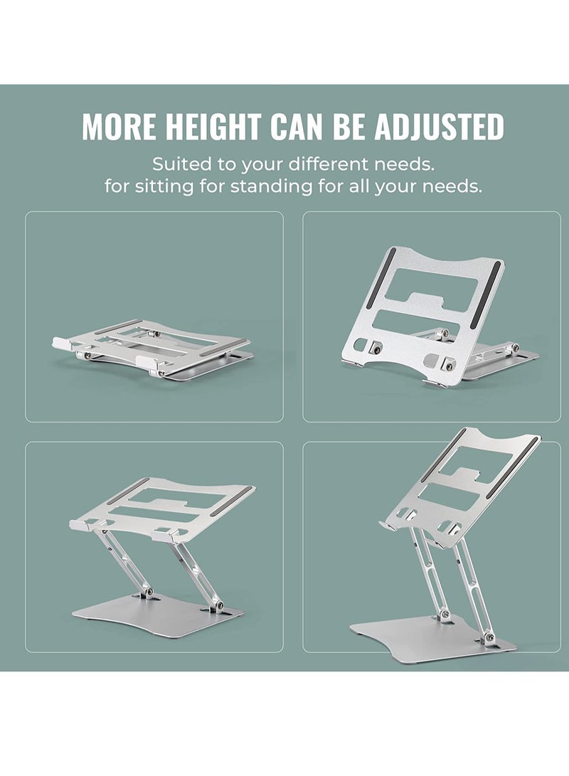 ELTRAZONE Laptop Stand，Foldable Height Lift Laptop Stand,Heat Dissipation,Ergonomic Design,Compatible with MacBook Air/Pro Dell HP XPS Lenovo Chromebook Ipad All Laptops 10-17''Laptop Stand，Foldable Height Lift Laptop Stand,Heat Dissipation,Ergonomic Design,Compatible with MacBook Air/Pro Dell HP XPS Lenovo Chromebook Ipad All Laptops 10-17'' - Image 3