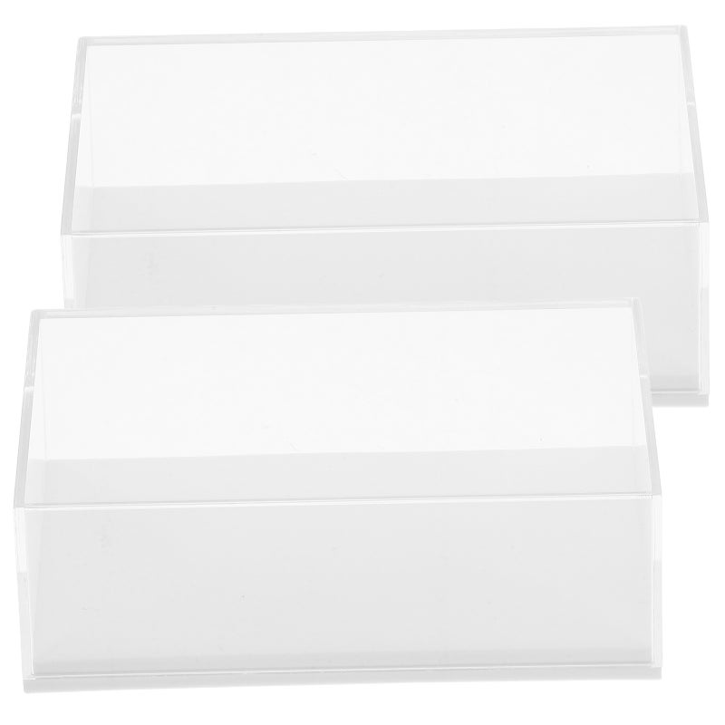 4 PCS Clear Display Case for 1 64 Model Car Display Box with Base Model Display Case Display Stands for Collectibles Toy Car Storage - Image 4