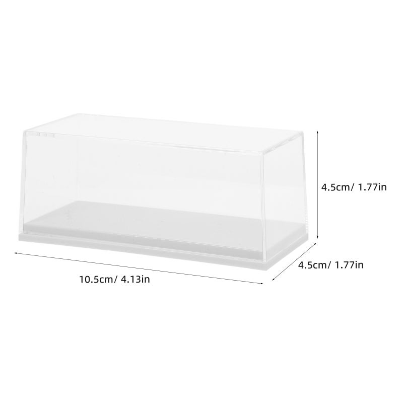 4 PCS Clear Display Case for 1 64 Model Car Display Box with Base Model Display Case Display Stands for Collectibles Toy Car Storage - Image 2