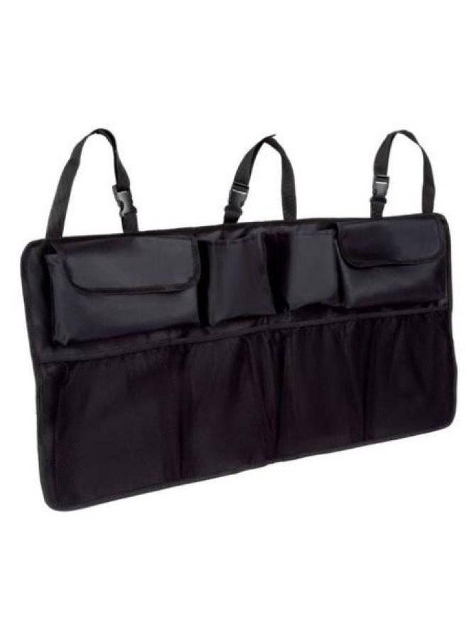 Car Trunk Rear Seat Organizer, Large SUV Hanging Storage Bag Space Saving Organizer Car Goods-Color:Black