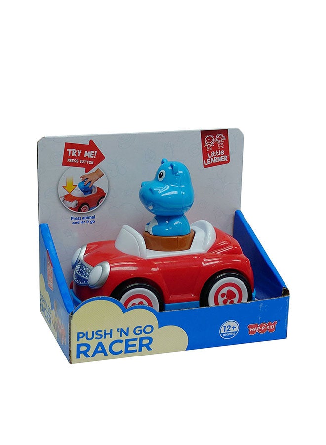 Happy Kids سيارة المتعلمين الصغار - اضغط على الحيوان لتحريكها بسرعة، تعلم السبب والنتيجة، تطوير المهارات الحركية، 12 شهرًا وما فوق - Image 1