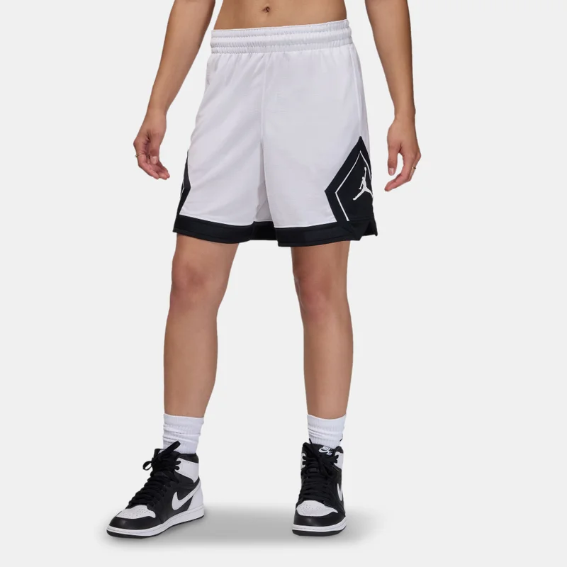 Jordan White Women's Sport Diamond Dri-FIT Basketball Shorts for Women | Best Price UAE