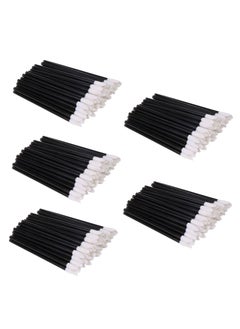 EVERMARKET(TM) 500 Pieces Disposable Lip Brushes Lipstick Gloss Wands Applicator Makeup Tool Kits, Black