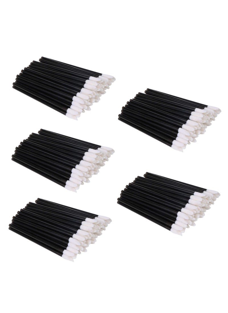 EVERMARKET - EVERMARKET(TM) 500 Pieces Disposable Lip Brushes Lipstick Gloss Wands Applicator Makeup Tool Kits, Black - Image 1