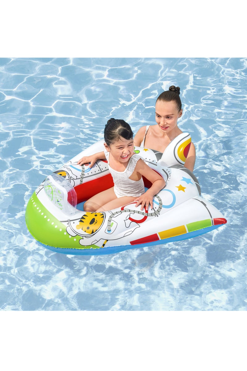 Bestway Bestway Baby Boat Fun Speakers Space Ship | Inflatable Baby Float | Baby Pool Float | Summer Water Toy | Pool & Beach Toy - Image 3