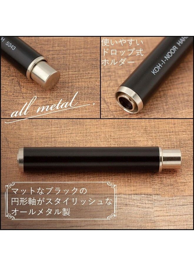 KOH-I-NOOR - 5343 Chalk Holder Made Of Metal For Round 9 10 Mm Chalk Black 1 Piece - Image 1