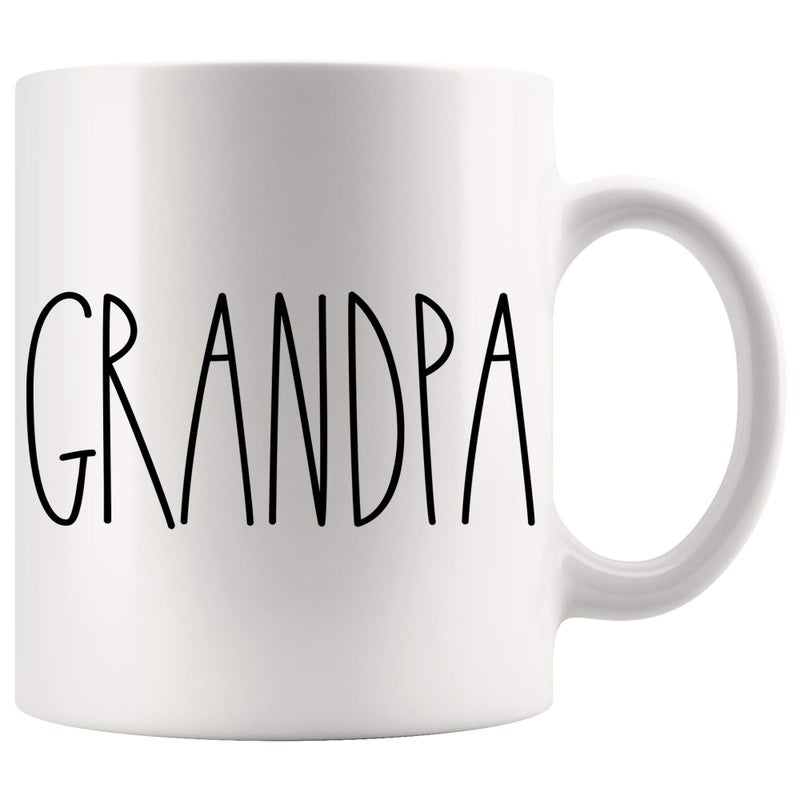 IRIDESCENT Grandpa Coffee Mug Christmas Birthday MothersFathers Day Gift Family Cup for Best Grandpa Ever 11oz