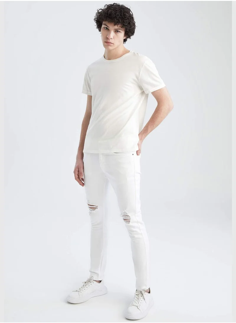 DeFacto Skinny Fit Distressed Jeans