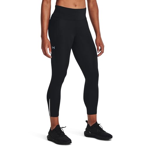 Under Armour Women's Fly Fast 3.0 Ankle Tights, Black (001)/Reflective, Large - Image 1