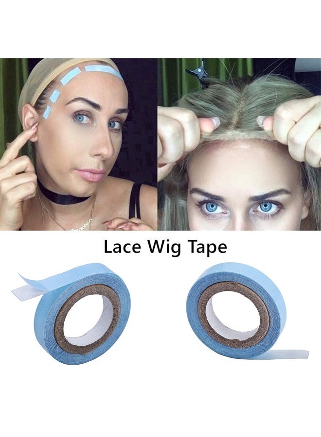 Peachjoy 2pcs Double Sided Tape Lace Front Support Tape Waterproof Tape for Wigs, Wigs, Hair Pieces, Hair Extensions - Image 2