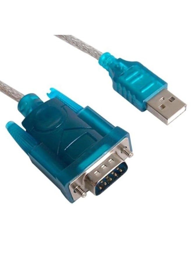 كابل USB إلى RS-232 | محول USB إلى RS232 | محول كابل RS232 تسلسلي 9 دبابيس (أزرق) | USB من النوع A إلى DB9 | متوافق مع Windows - Image 2