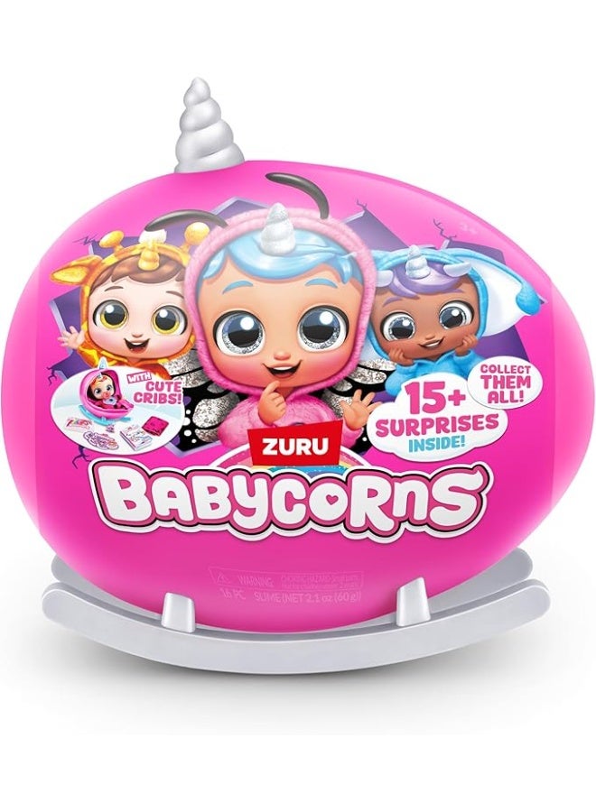 Rainbocorns Babycorns – Magical Baby Dolls with Over 15 Surprises, Including Pacifier, Storybook, and Baby Blanket, Perfect for Kids - Image 1