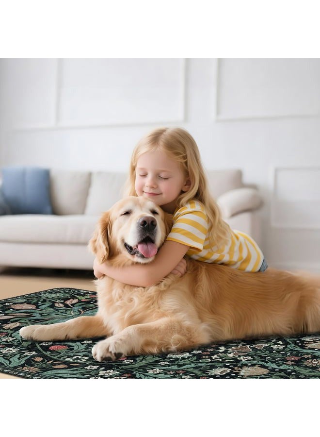Lreedy Office Chair Mat for Hardwood Floor & Tile Floor,36"X 48" Heavy Duty Desk Chair Mat for Hard Floors, Under Desk Rug for Rolling Computer Chair,Anti Slip,Low Pile Carpet Protector-Convex Green Grass - Image 4