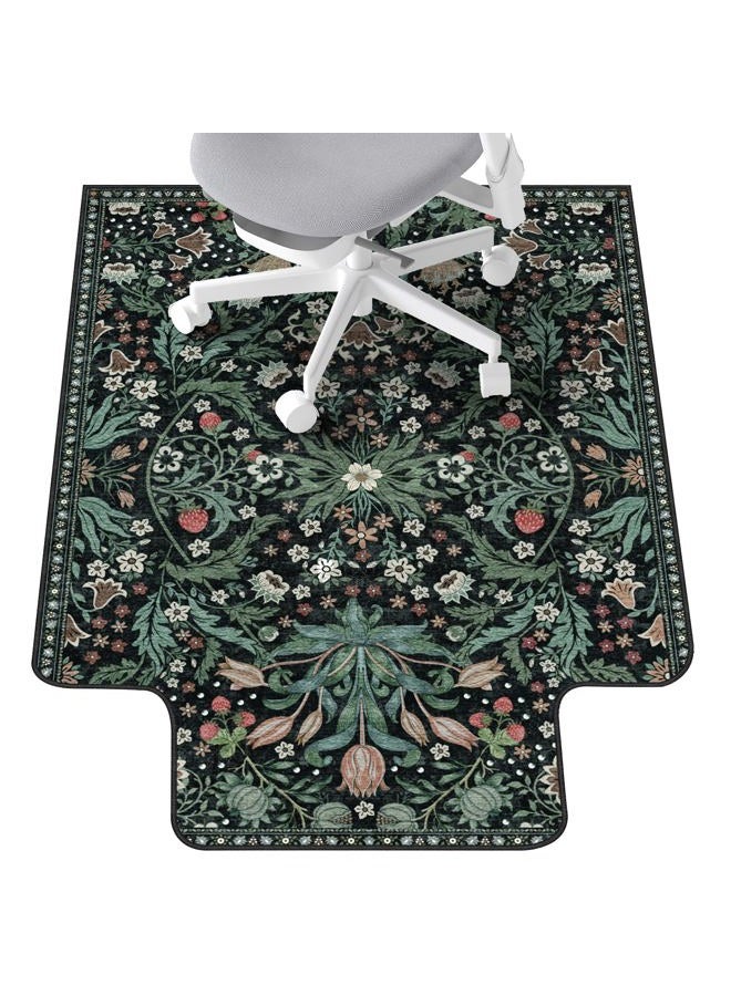 Lreedy Office Chair Mat for Hardwood Floor & Tile Floor,36"X 48" Heavy Duty Desk Chair Mat for Hard Floors, Under Desk Rug for Rolling Computer Chair,Anti Slip,Low Pile Carpet Protector-Convex Green Grass - Image 1