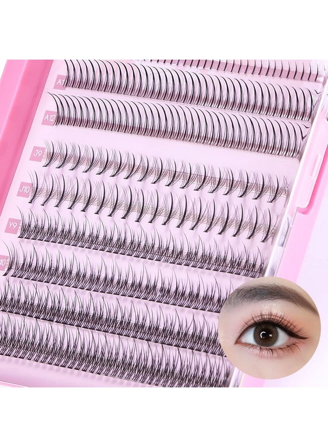 MLEN DIARY Individual Lashes 296 Clusters Lashes 4 Types Manga Lashes Individual Natural Look 913Mm Eyelash Extension Kit For Make Up Diy - Image 2
