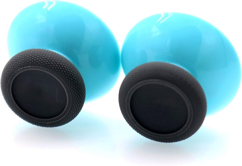 Deal4GO 2 Pack OEM Replacement Thumbsticks Concave Analog for Xbox one Controller Joystick Thumb Grips (Grey/Blue) - Image 2