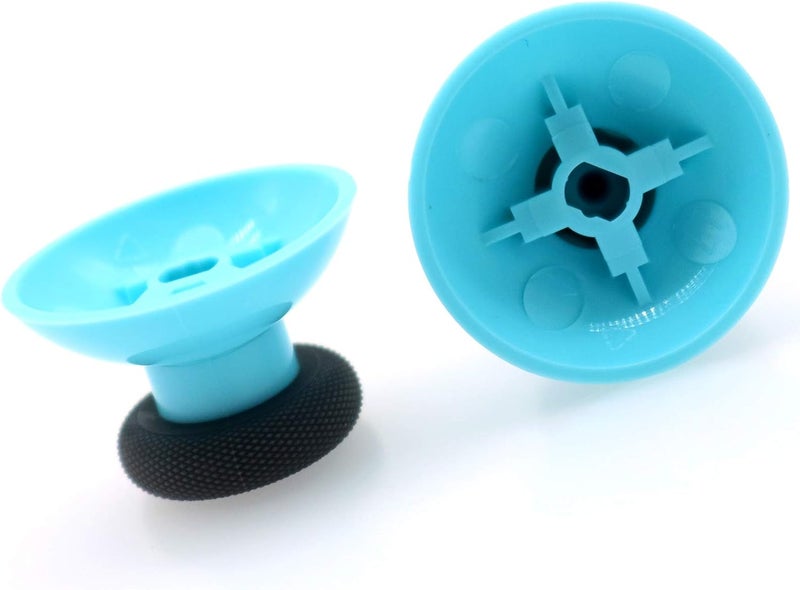 Deal4GO 2 Pack OEM Replacement Thumbsticks Concave Analog for Xbox one Controller Joystick Thumb Grips (Grey/Blue) - Image 4