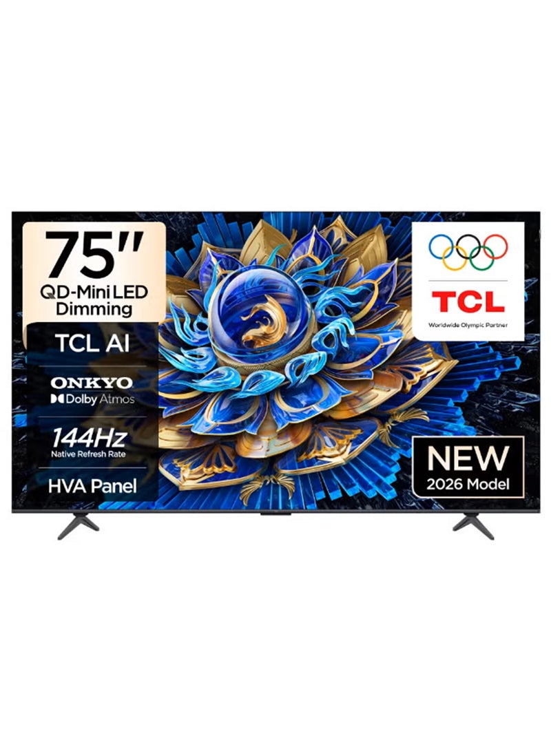 تي سي إل 75" QLED 144Hz Onkyo نموذج جديد (2026), 75T8D - Image 1