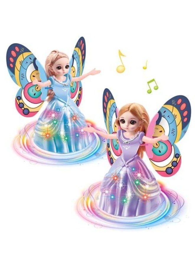 Disney FROZEN Musical Toys 360 Degree Rotating Dancing Doll Princess Girl Battery Operated Flashing Lights with Music Sound Toy  - Image 5