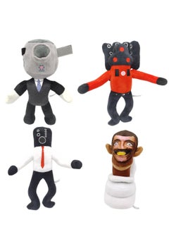 Y&D Skibidi Toilet Man Monitor Man Plush Toy 4 Pcs 