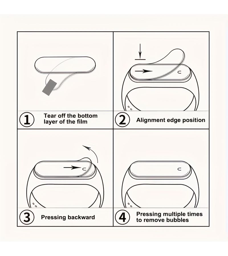 Hydrogel Screen Protector Set for Xiaomi Mi Band 8 8 NFC - Image 3
