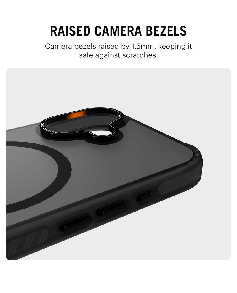 Daily Objects غطاء خلفي واقي مغناطيسي من بولي كربونات نيمبوس متوافق مع آيفون 16|حماية الكاميرا والجسم|مضاد للصدمات ومقاوم للخدوش|قصات دقيقة وتصميم عصري|شحن لاسلكي أبيض - Image 5