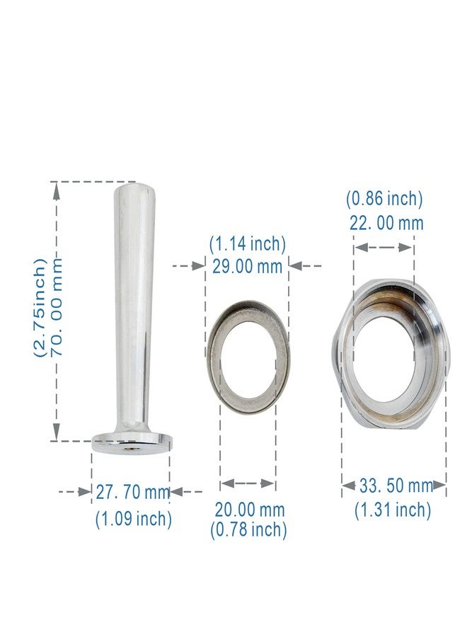 Lychee Light Manual Flush Valve Lever Assembly Repair Part Compatible with TOTO Toilet and Urinal Flushometer,Chrome Finished. - Image 3