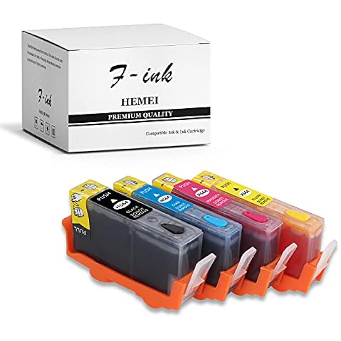 F-INK FULL REFILLABLE INK CARTRIDGE REPLACEMENT FOR HP 564 564XL INK,WORKS WITH DESKJET 3070A 3522 3526 PHOTOSMART 5510 5511 5514 5515 5522 6510 B109A B109N B11 B209A B210A PRINTER - Image 1