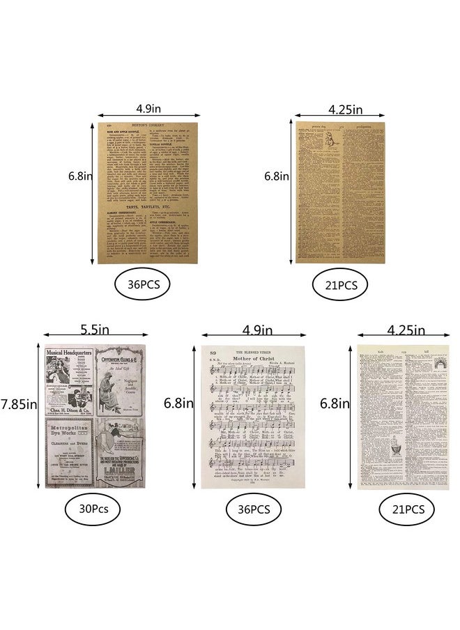 MUMULULU - 144 Pcs Junk Journal Pages Vintage Kraft Magazine Writing Paper Magazine Trash Newspaper Magazine Vintage Paper Scrapbooks And Papercuts Decorate Diy Craft Background Paper - Image 1