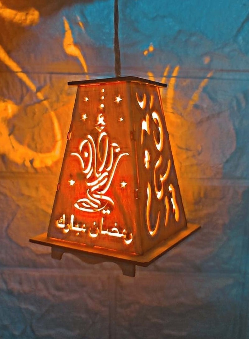 co arma Ramadan decorative lantern with white LED lighting - Image 4