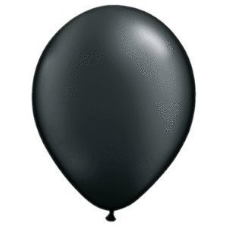 Qualatex 11 Pearlized Onyx Black Balloons 100ct