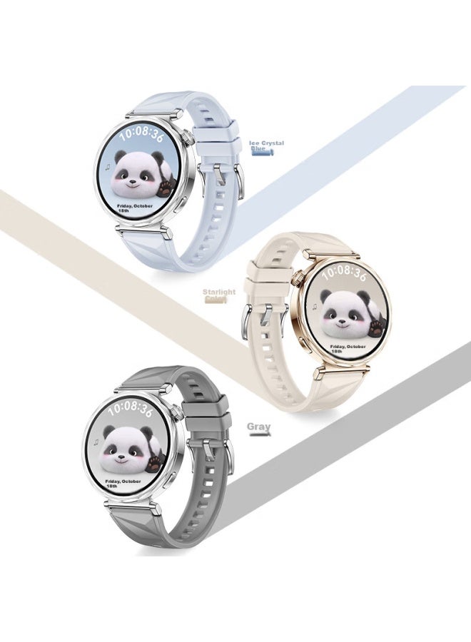 Tinker Xiaopijiang متوافق مع Huawei Watch Band Gt5 Pro حزام نمط الكريستال الجليدي، Gt4/gt5 حزام سيليكون نسائي، 42/41mm وجه الساعة حزام ساعة عالمي - Image 3