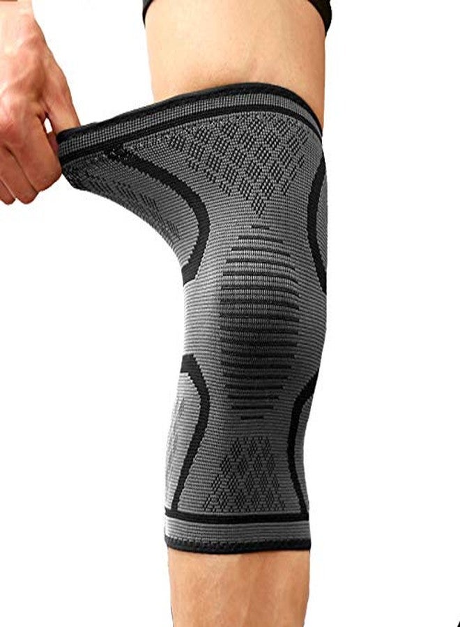 serveuttam Leosportz (1 pair) Knee Sleeve, Compression Fit Support -for Joint Pain and Arthritis Relief, Improved Circulation Compression - Wear Anywhere - Image 1