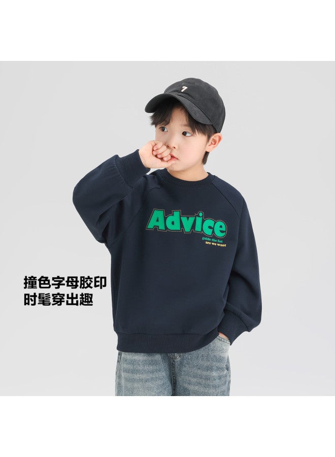 Zuoxi Boys' Hoodies Spring/fall Kids' Tops Loose Fit Sporty Casual Thin Outerwear Fashionable Girls' Big Kids' Clothes - Image 4