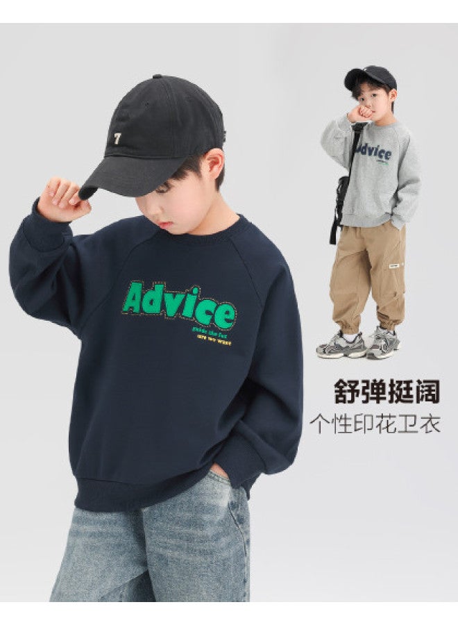 Zuoxi Boys' Hoodies Spring/fall Kids' Tops Loose Fit Sporty Casual Thin Outerwear Fashionable Girls' Big Kids' Clothes - Image 1