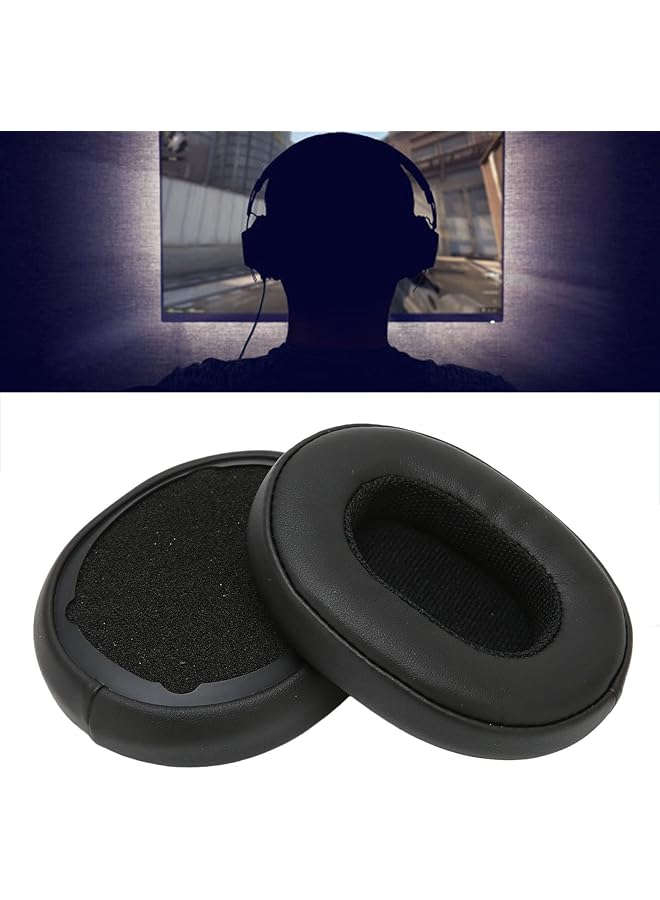 erorex Replacement Ear Pads For Skullcandy Crusher 3.0 Wireless Hesh3 Earphones Protein Leather Sponge Ear Cups Cover Repair Parts Headset Earpads Black  - Image 5