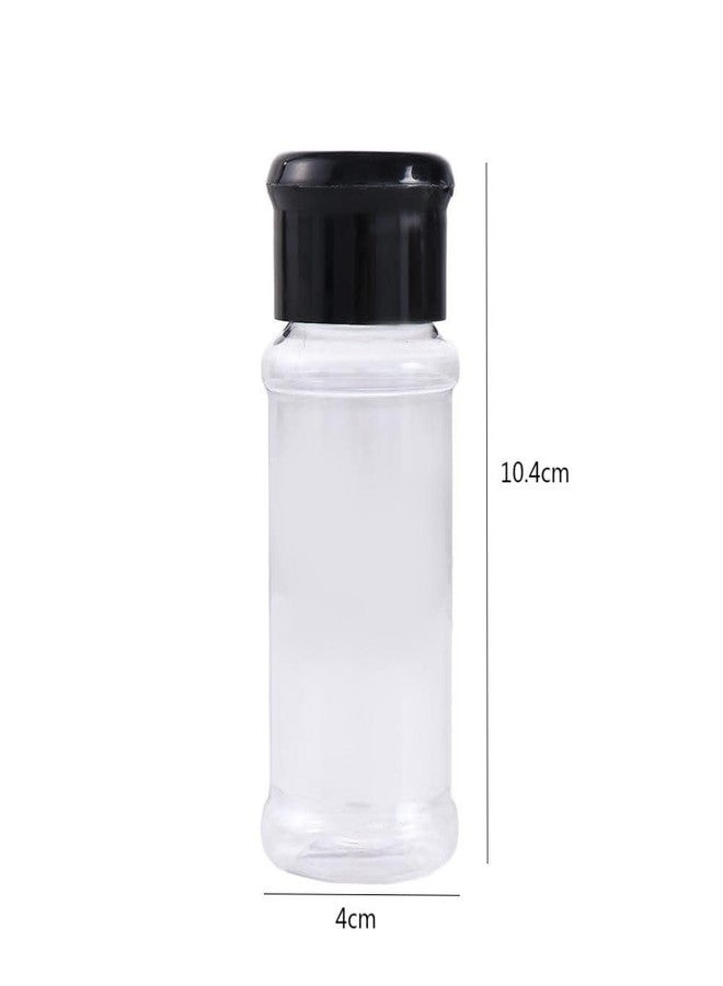 Kopida 5 Pcs Plastic Spice Jars/Bottles, 3.5 Oz Spice Containers BPA free with Black Cap, Perfect for Storing Spice, Herbs and Powders, 4.09 * 1.57 inch - Image 2