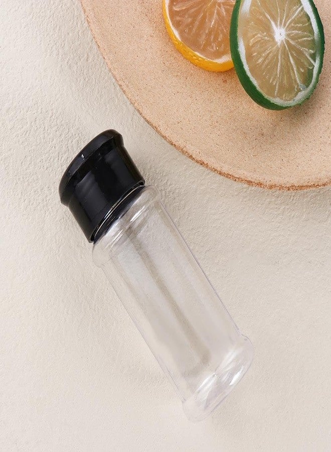 Kopida 5 Pcs Plastic Spice Jars/Bottles, 3.5 Oz Spice Containers BPA free with Black Cap, Perfect for Storing Spice, Herbs and Powders, 4.09 * 1.57 inch - Image 4