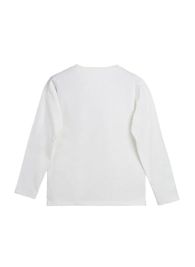 Bad Bear White Kids Sweatshirt Tee.