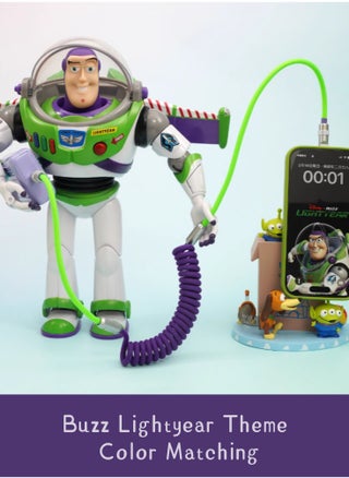Purple + green color scheme 65cm Type-C, C 100W Android phones/notes, etc